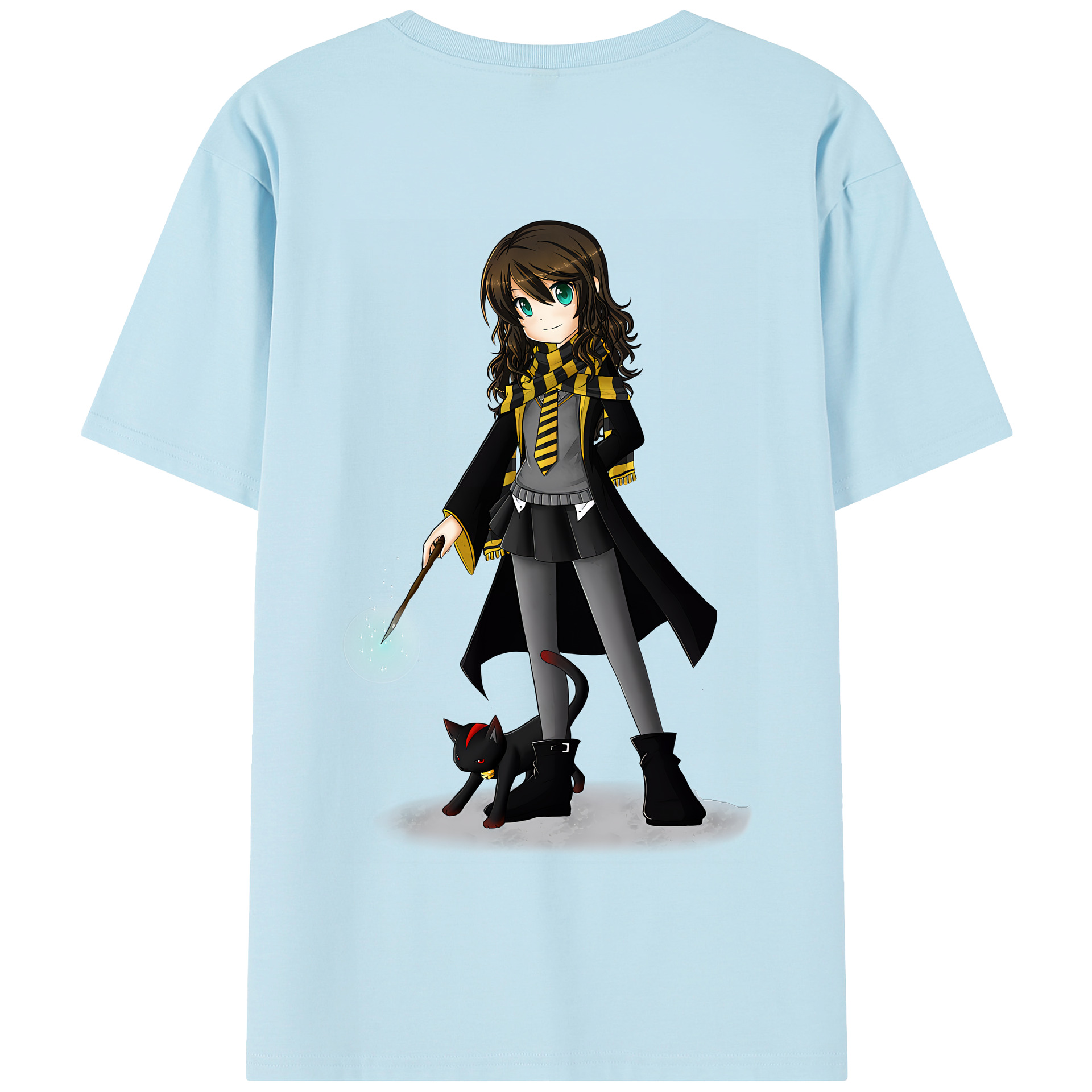 （画像用） Harry Potter ハリー・ポッターシリーズ 綿100％半袖Tシャツ（背面プリント）